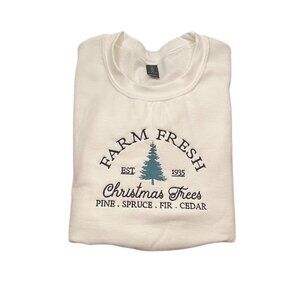 Farm Fresh Christmas Embroidered Sweatshirt